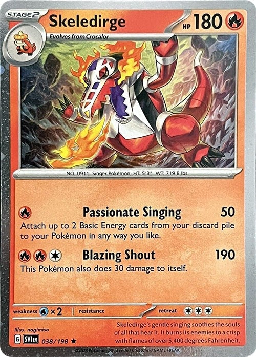 Skeledirge - 038/198 (Cosmos Holo) (038/198) (Miscellaneous Cards & Products) (MCAP)