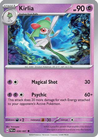 Kirlia 028/091 - SV Paldean Fates