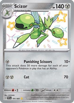 Scizor 191/091 - SV Paldean Fates Holofoil
