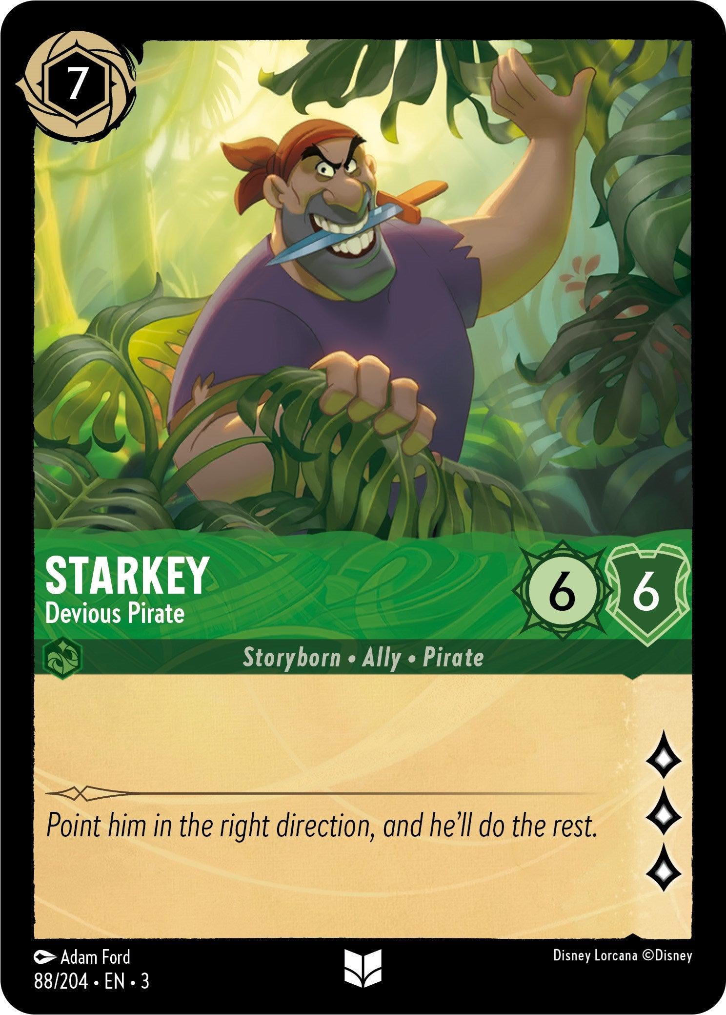 Starkey - Devious Pirate (88/204) - Into the Inklands Cold Foil