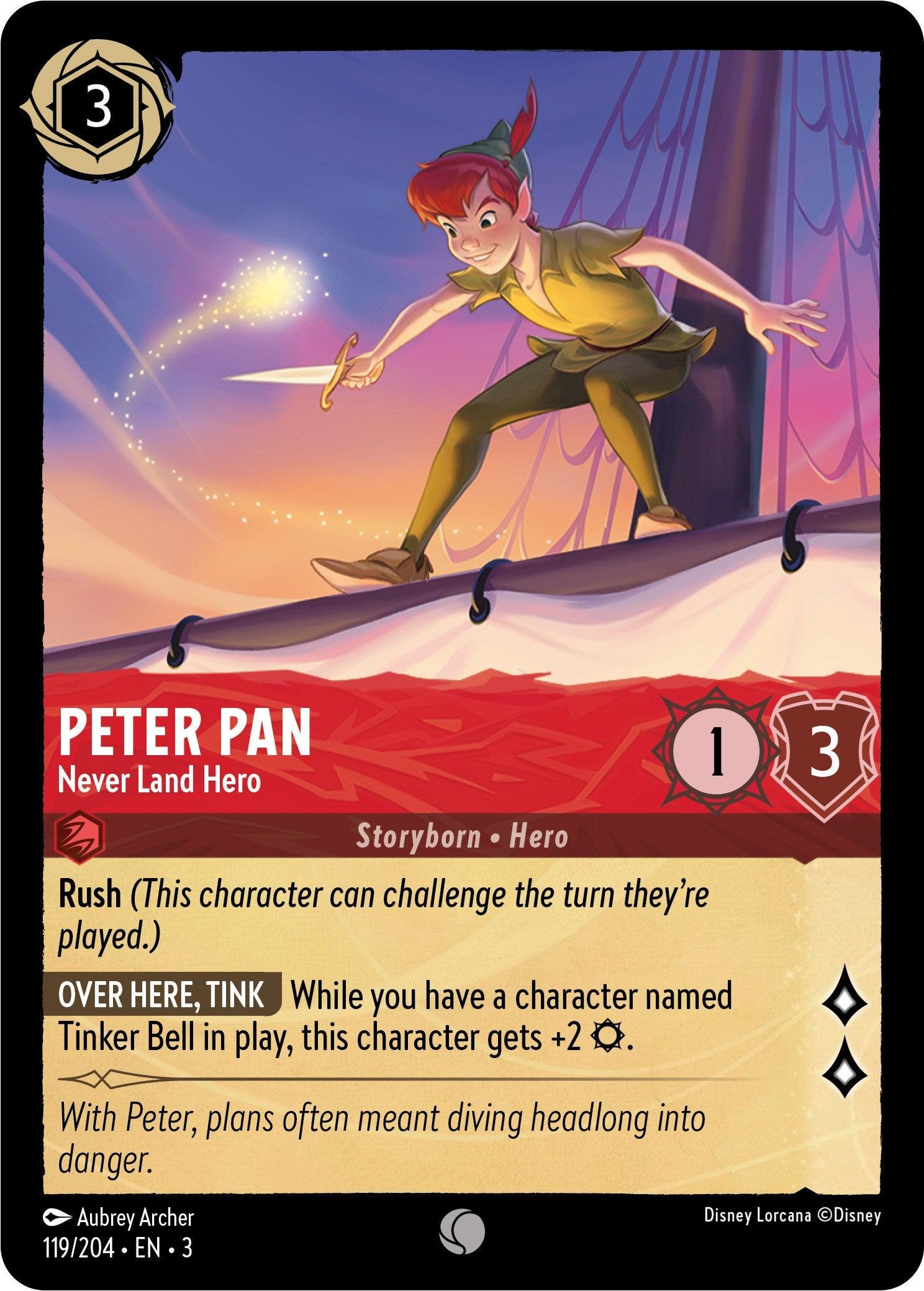 Peter Pan - Never Land Hero (119/204) - Into the Inklands Cold Foil