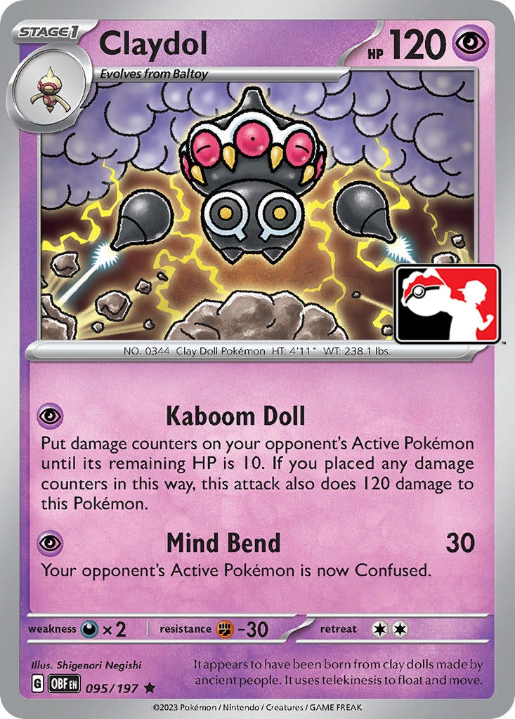 Claydol (095/197) (Prize Pack Series Cards)