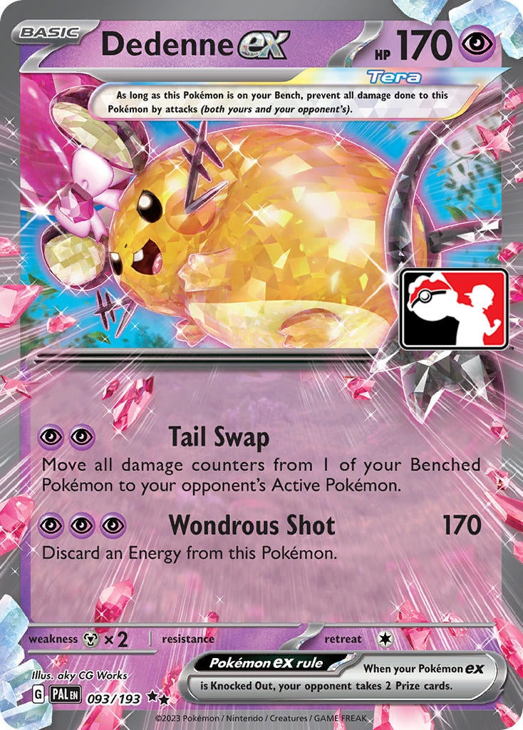 Dedenne ex (093/193) (Prize Pack Series Cards)