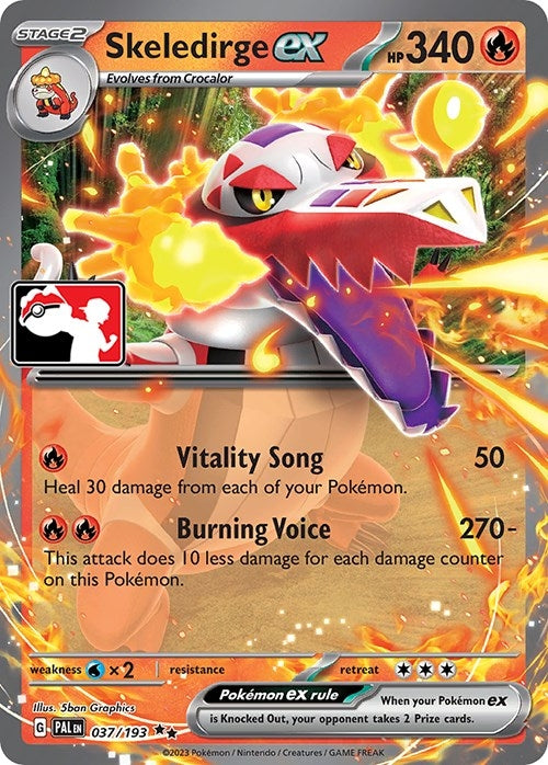 Skeledirge ex (037/193) (Prize Pack Series Cards)