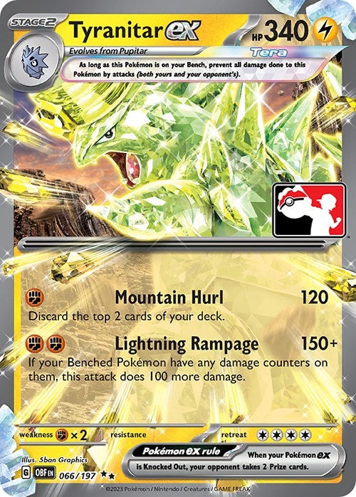 Tyranitar ex (066/197) (Prize Pack Series Cards)