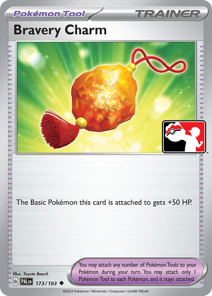 Bravery Charm (173/193) (Prize Pack Series Cards)