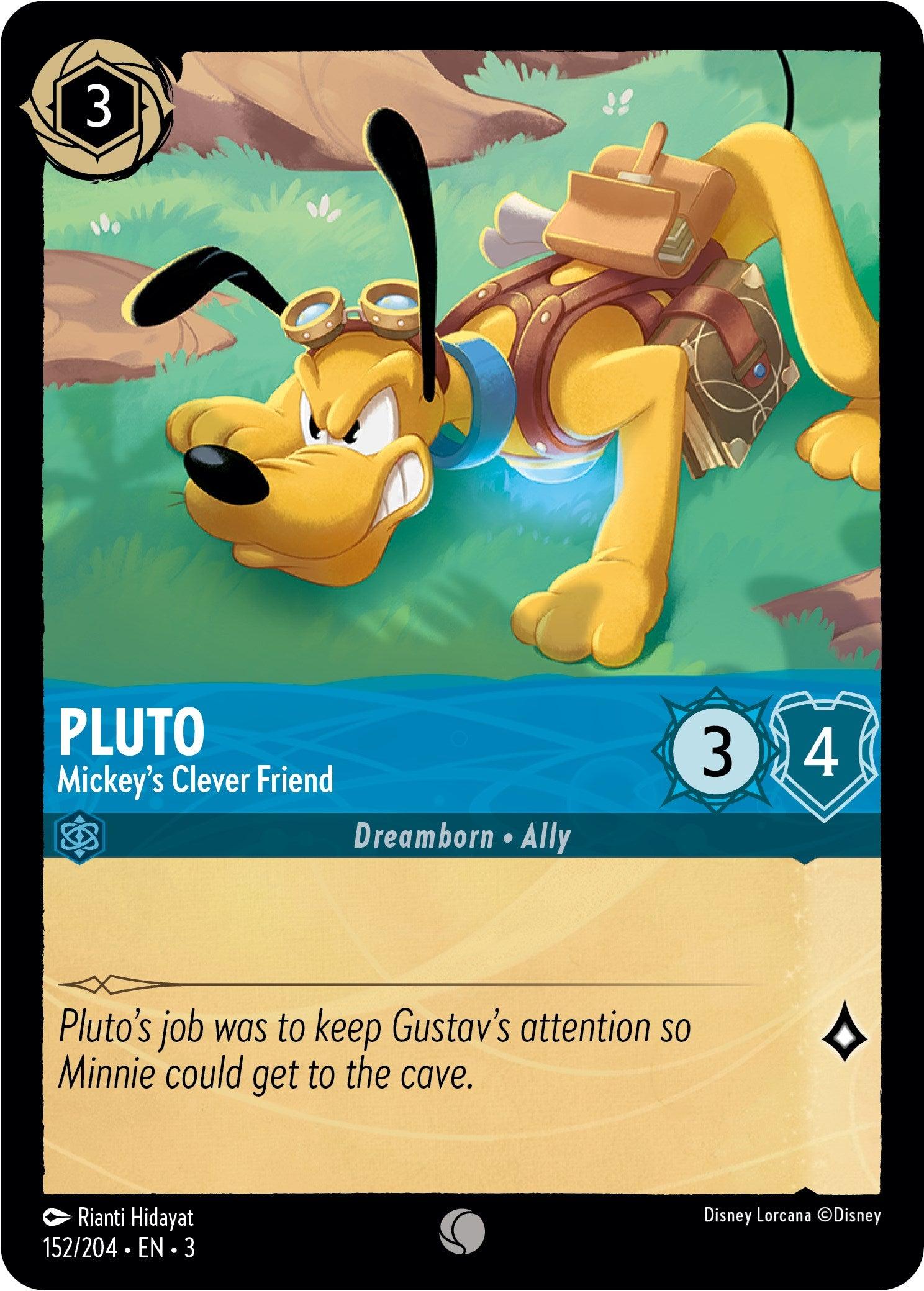 Pluto - Mickey's Clever Friend (152/204) - Into the Inklands Cold Foil