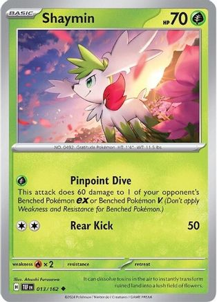 Shaymin 013/162 - SV05 Temporal Forces Reverse Holofoil