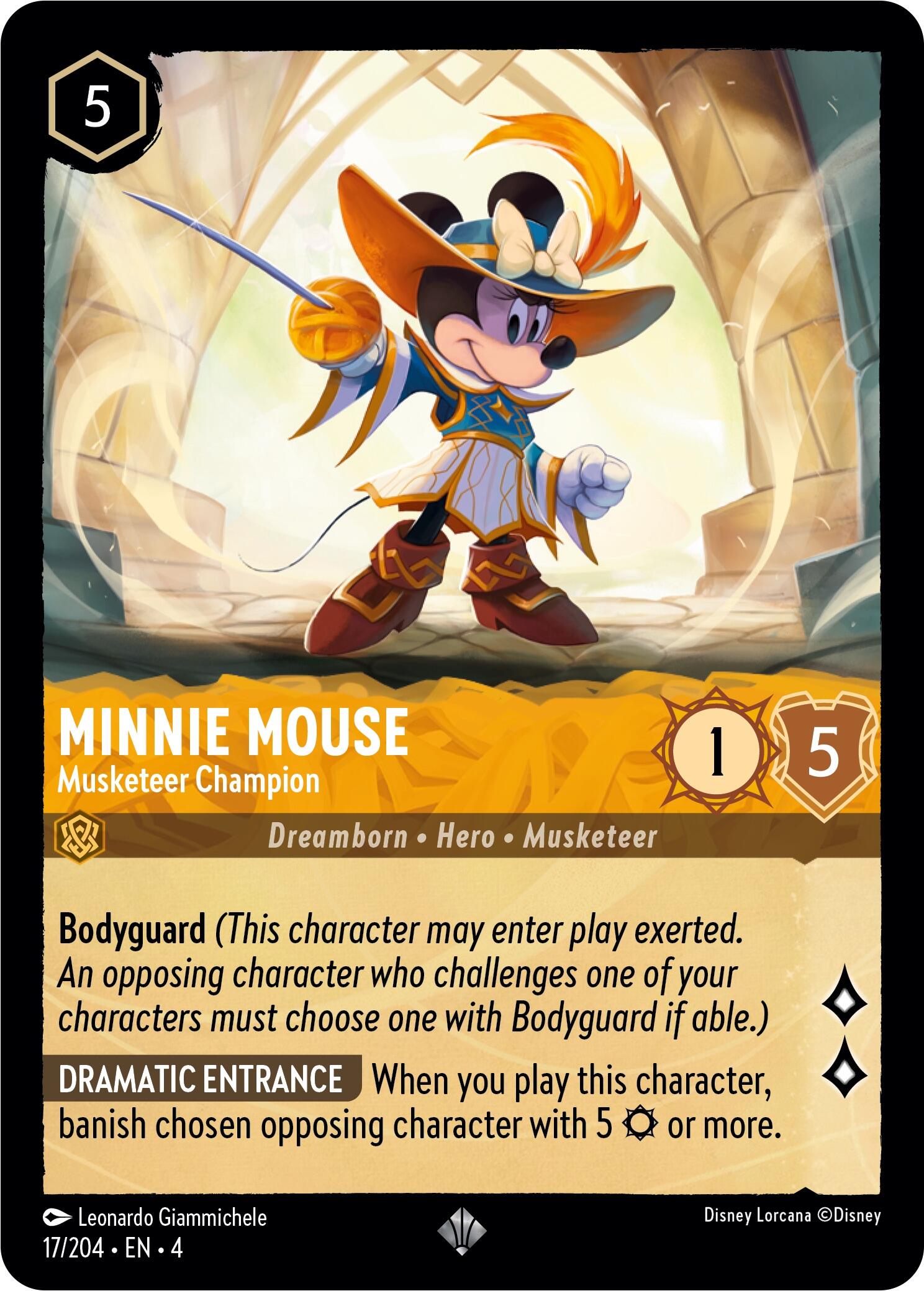 Minnie Mouse - Musketeer Champion (17/204) - Ursulas Return