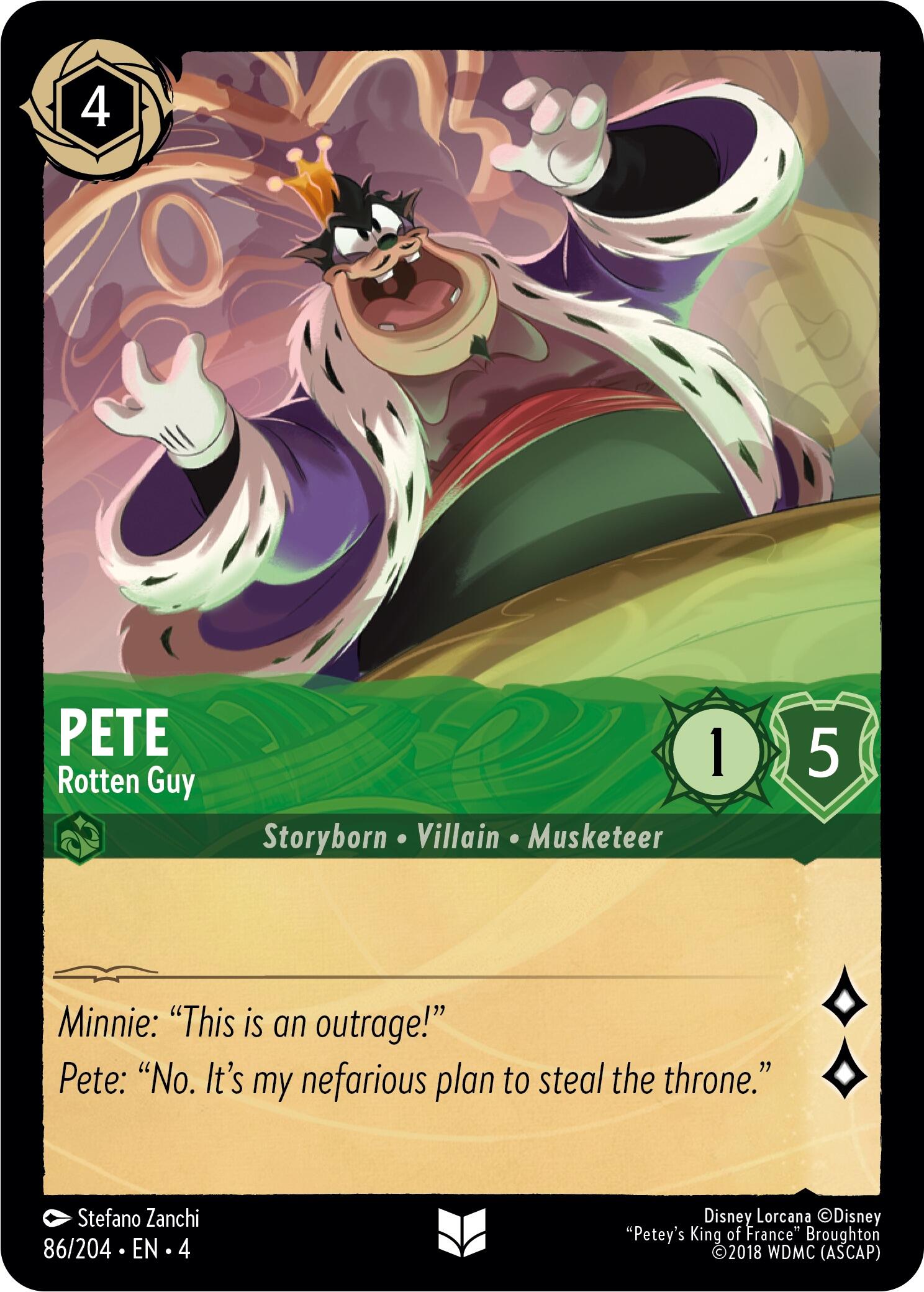 Pete - Rotten Guy (86/204) - Ursulas Return Cold Foil