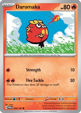 Darumaka 034/167 - SV06 Twilight Masquerade Reverse Holofoil