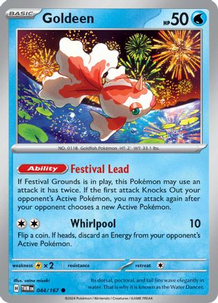 Goldeen 044/167 - SV06 Twilight Masquerade Reverse Holofoil