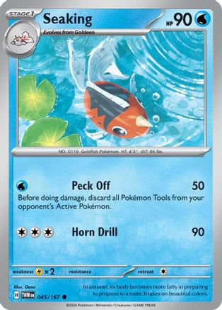 Seaking 045/167 - SV06 Twilight Masquerade Reverse Holofoil