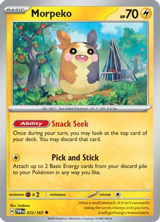 Morpeko 072/167 - SV06 Twilight Masquerade Reverse Holofoil