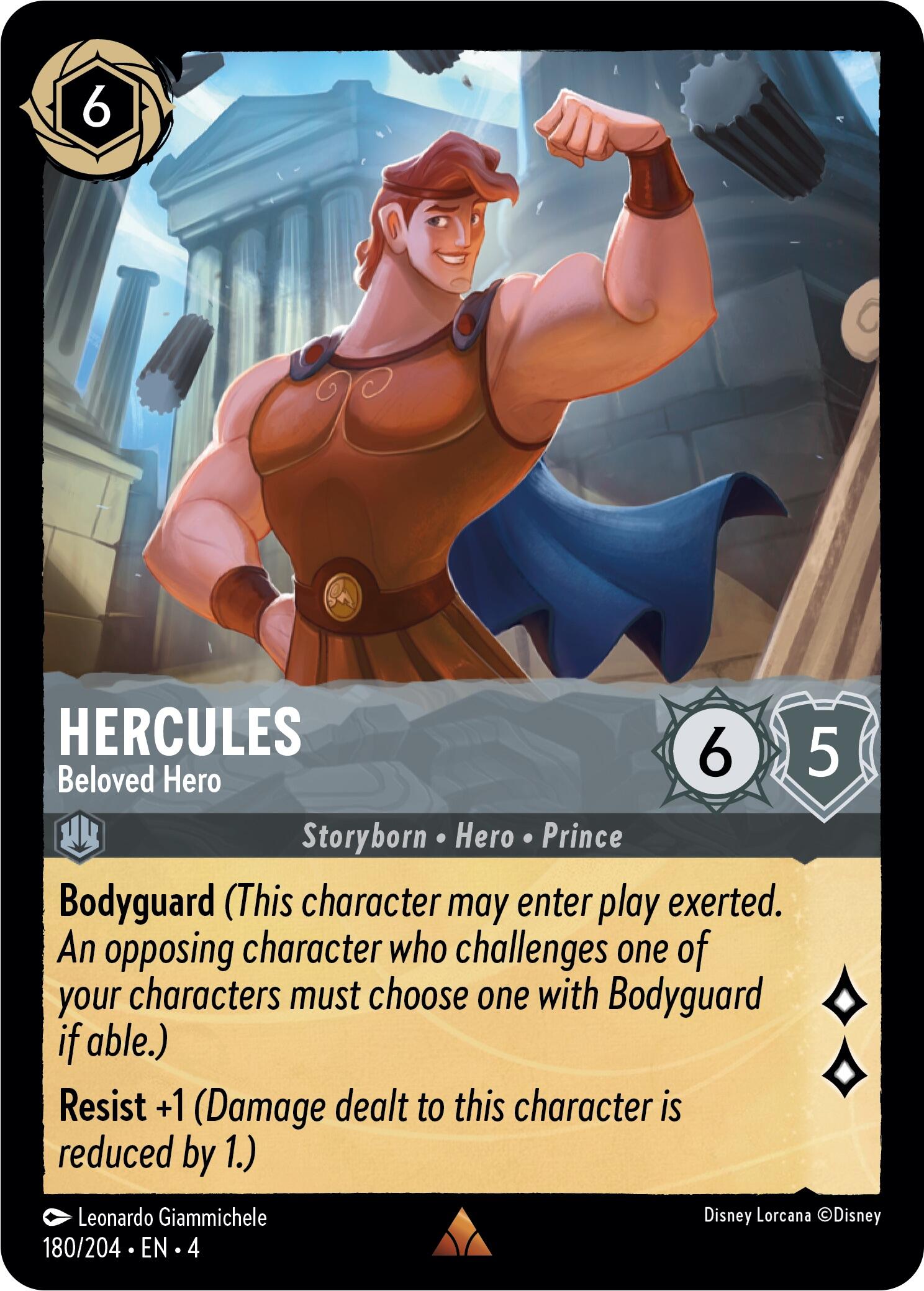 Hercules - Beloved Hero (180/204) - Ursulas Return Cold Foil
