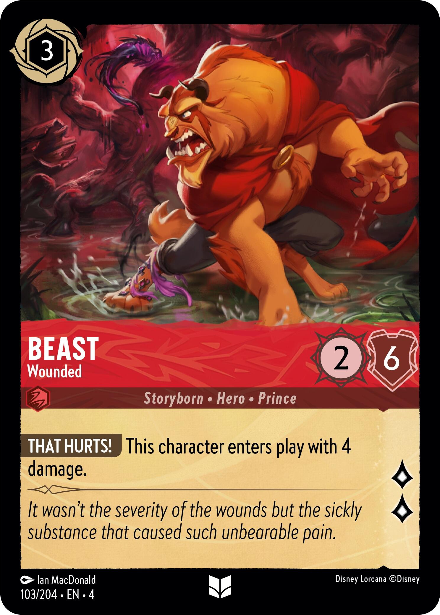Beast - Wounded (103/204) - Ursulas Return Cold Foil