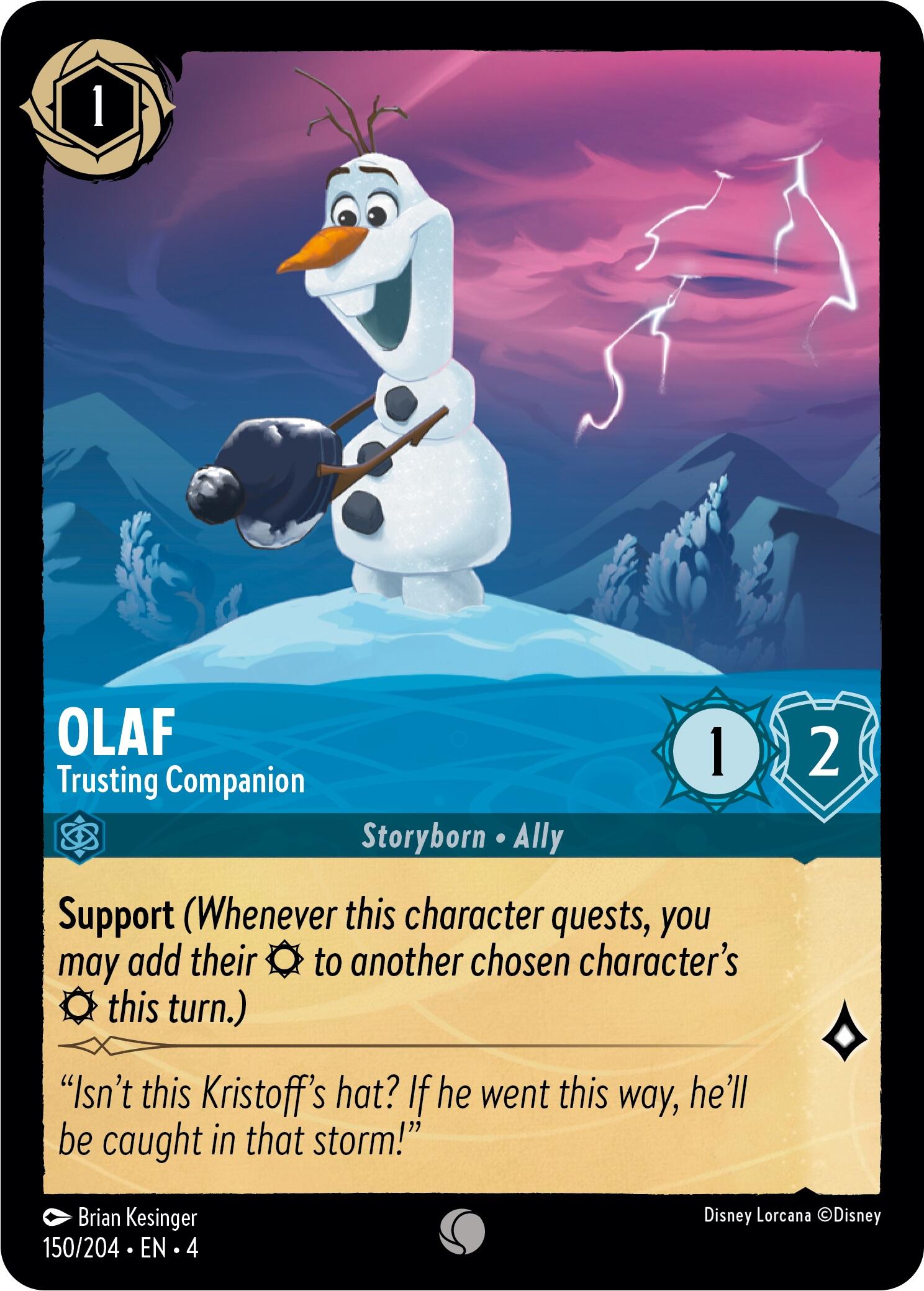 Olaf - Trusting Companion (150/204) - Ursulas Return Cold Foil