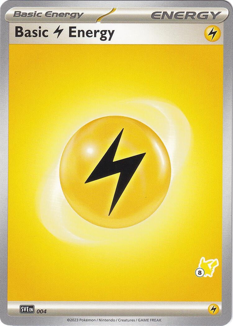 Basic Lightning Energy - Pikachu 8 (004) (Battle Academy 2024) (BA24)