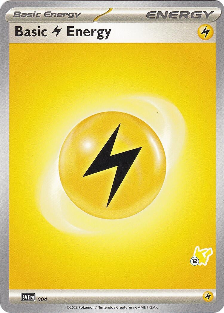 Basic Lightning Energy - Pikachu 12 (004) (Battle Academy 2024) (BA24)