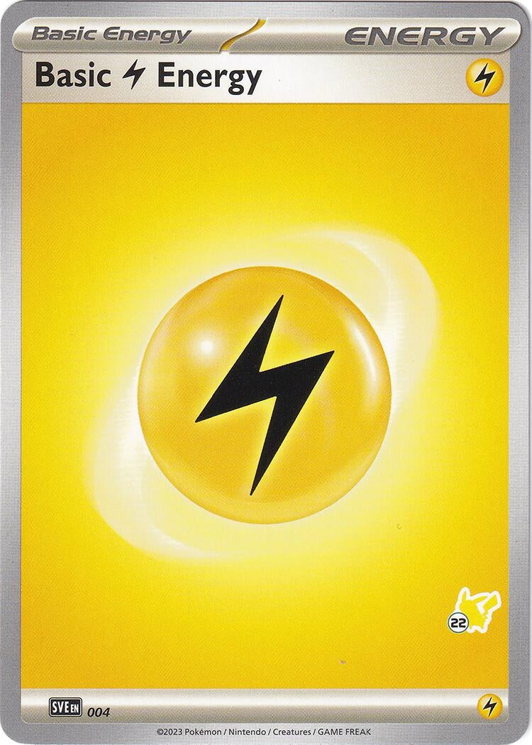 Basic Lightning Energy - Pikachu 22 (004) (Battle Academy 2024) (BA24)