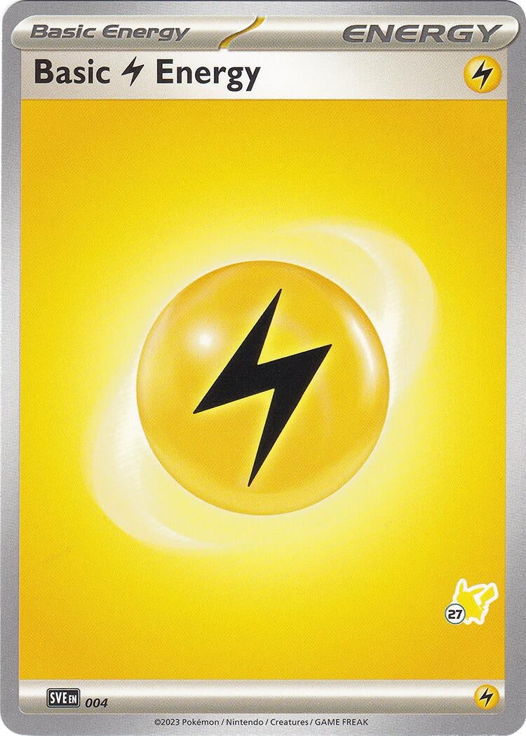 Basic Lightning Energy - Pikachu 27 (004) (Battle Academy 2024) (BA24)