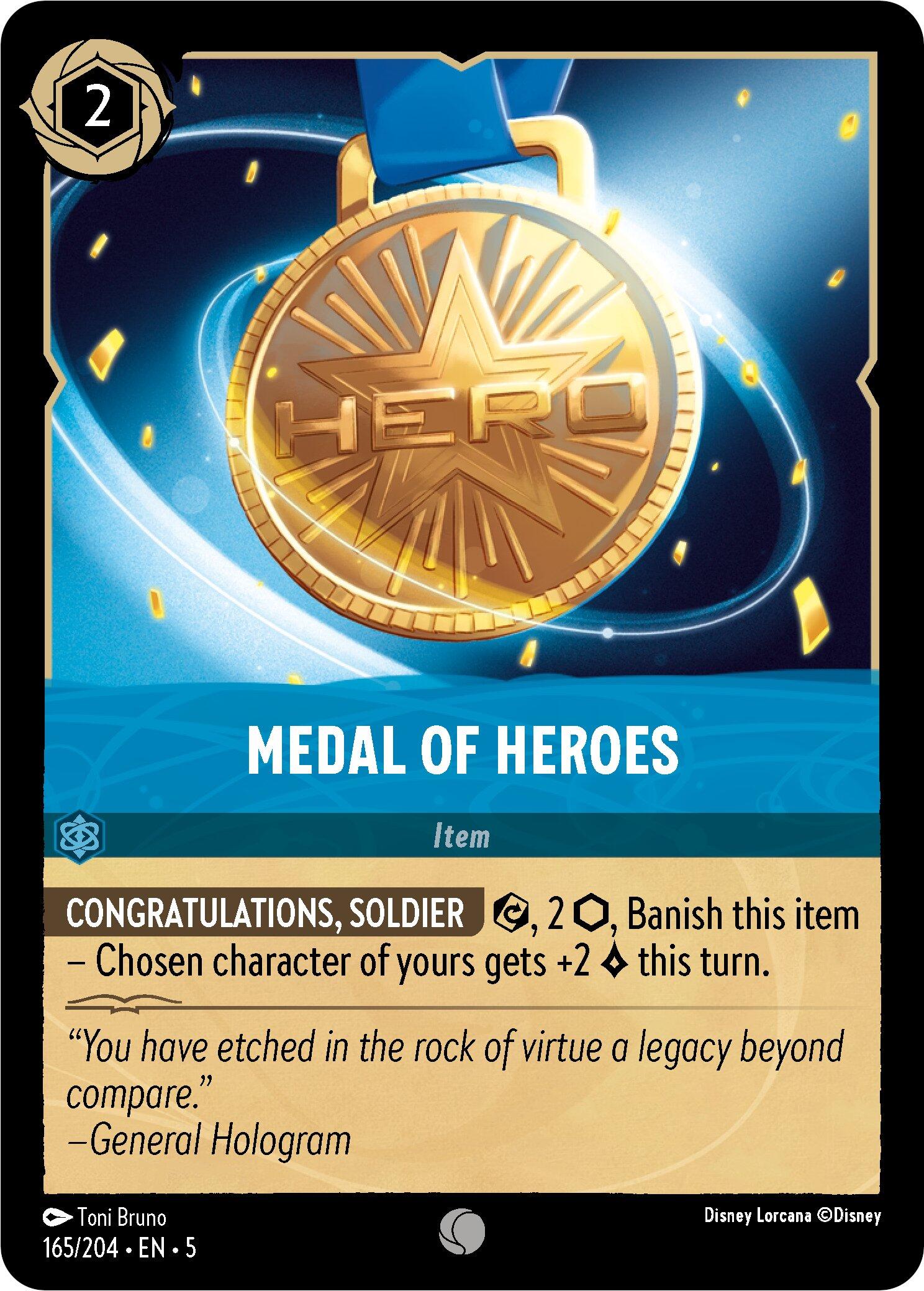 Medal of Heroes (165/204) - Shimmering Skies Cold Foil