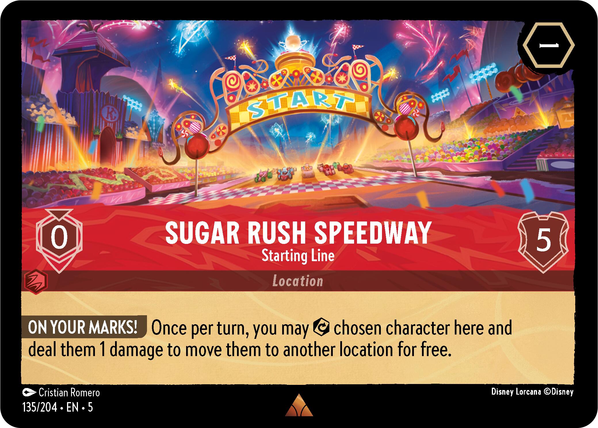 Sugar Rush Speedway - Starting Line (135/204) - Shimmering Skies Cold Foil