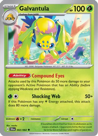 Galvantula 002/064 - SV Shrouded Fable Reverse Holofoil