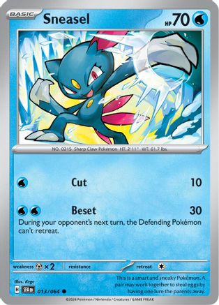Sneasel 013/064 - SV Shrouded Fable Reverse Holofoil