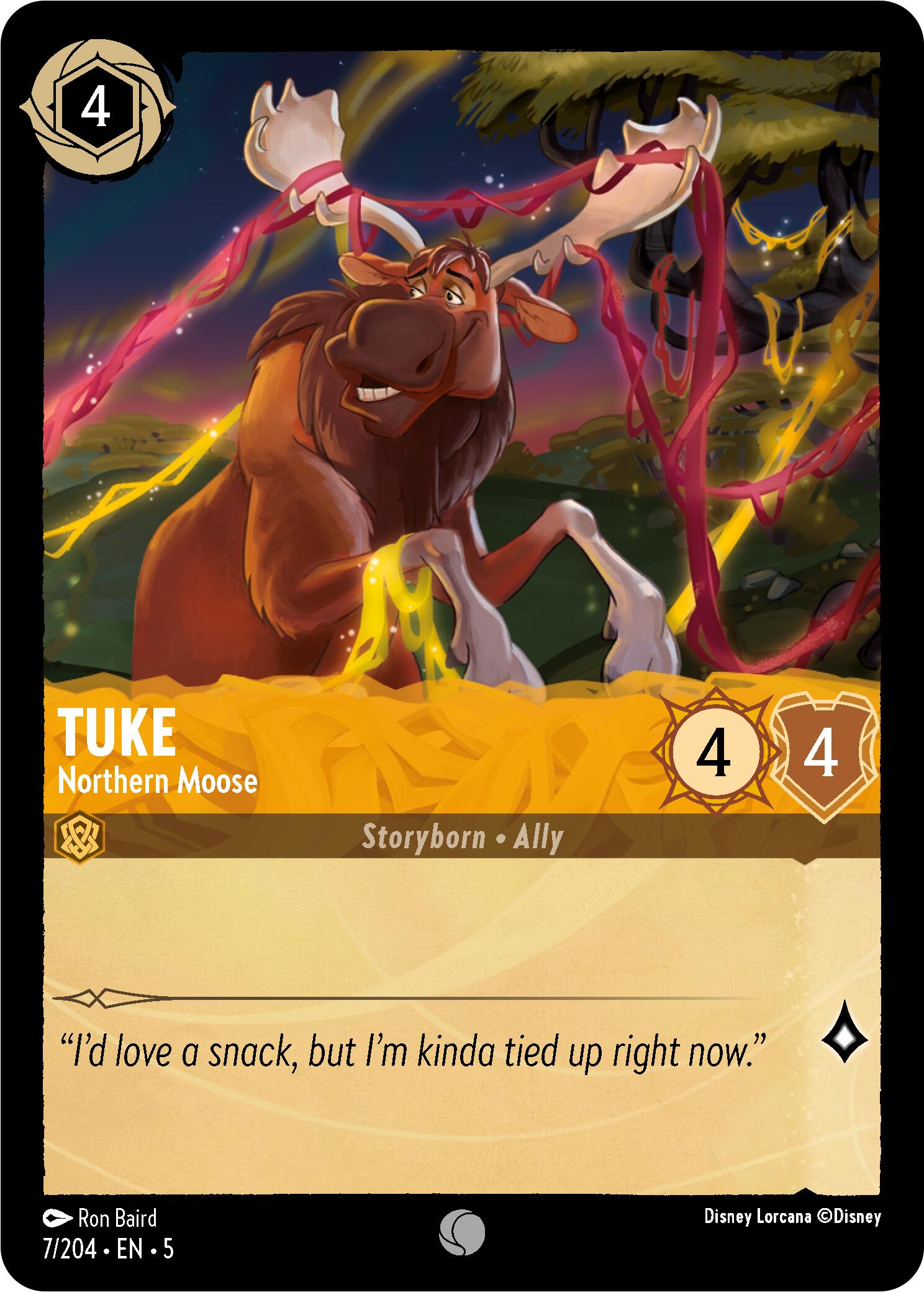 Tuke - Northern Moose (7/204) - Shimmering Skies Cold Foil