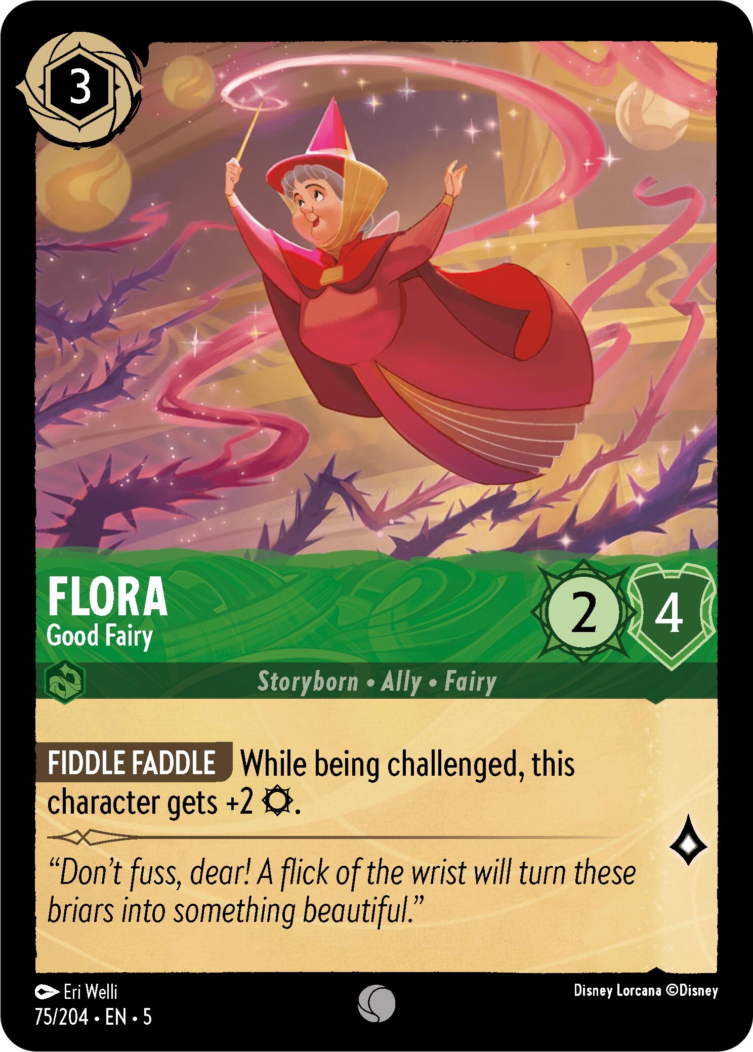 Flora - Good Fairy (75/204) - Shimmering Skies Cold Foil