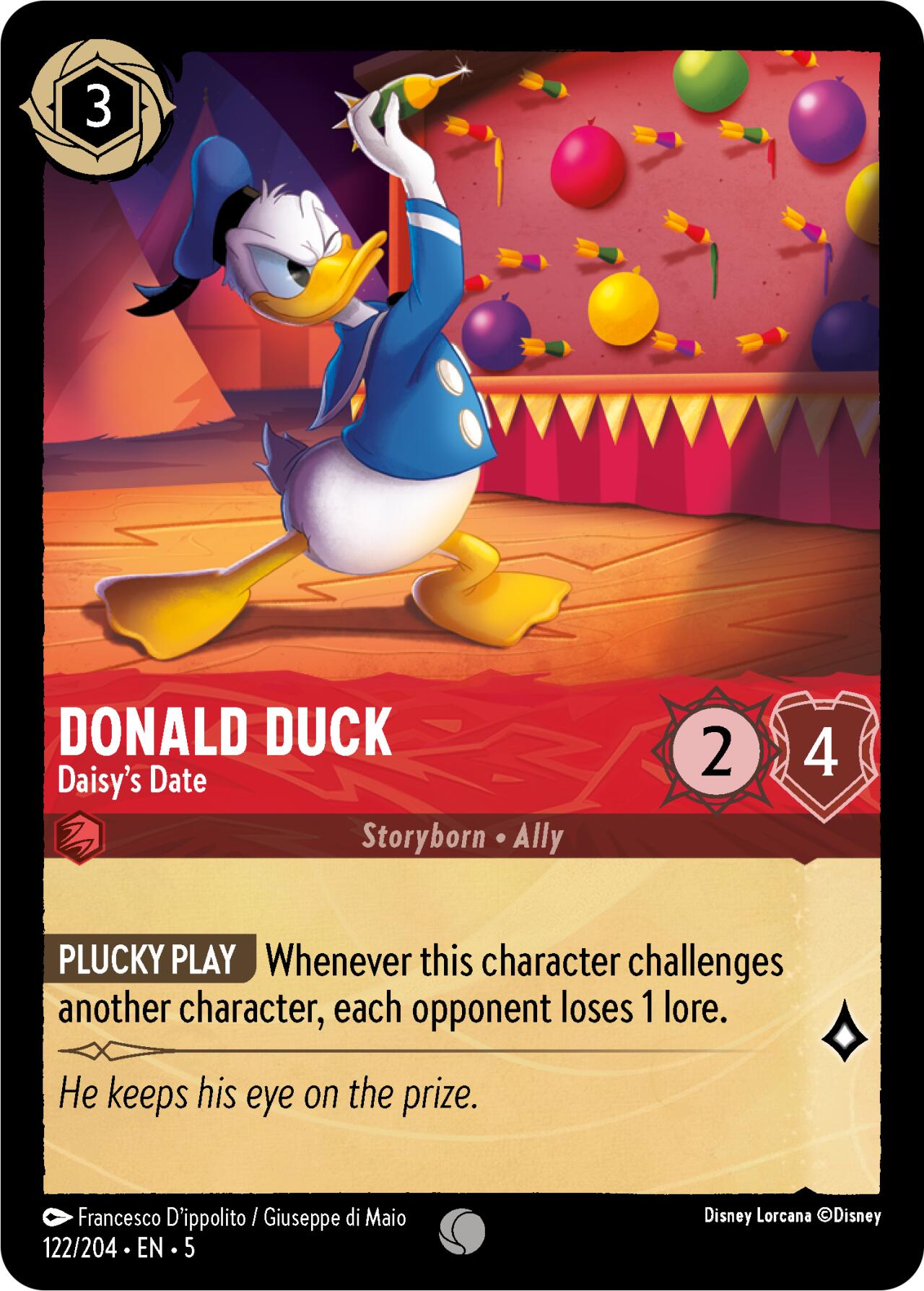 Donald Duck - Daisy's Date (122/204) - Shimmering Skies Cold Foil