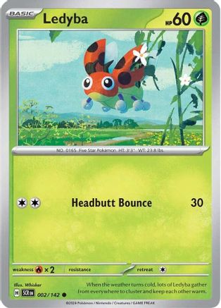 Ledyba 002/142 - SV07 Stellar Crown Reverse Holofoil
