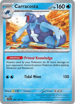 Carracosta 038/142 - SV07 Stellar Crown Holofoil
