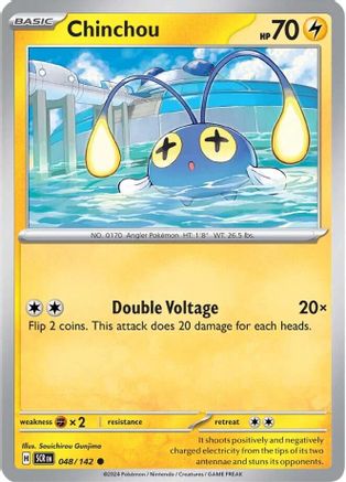 Chinchou 048/142 - SV07 Stellar Crown Reverse Holofoil