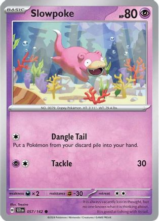 Slowpoke 057/142 - SV07 Stellar Crown Reverse Holofoil
