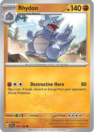 Rhydon 075/142 - SV07 Stellar Crown Reverse Holofoil