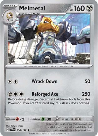 Melmetal 104/142 - SV07 Stellar Crown Reverse Holofoil