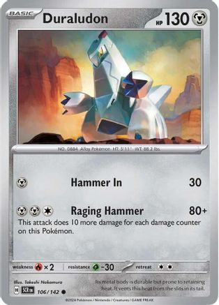 Duraludon 106/142 - SV07 Stellar Crown Reverse Holofoil