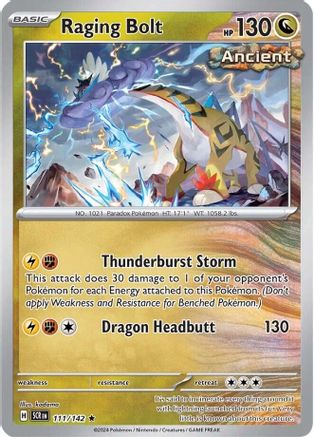 Raging Bolt 111/142 - SV07 Stellar Crown Holofoil