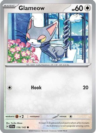 Glameow 116/142 - SV07 Stellar Crown Reverse Holofoil