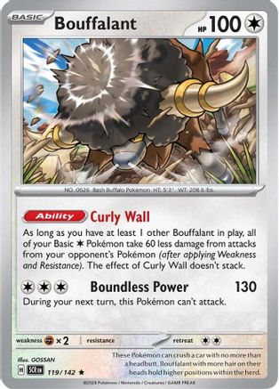 Bouffalant 119/142 - SV07 Stellar Crown Holofoil