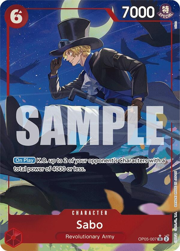 Sabo (OP05-007) (Alternate Art) (OP05-007) (Premium Booster -The Best-) (PRB-01)