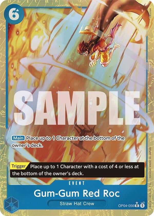 Gum-Gum Red Roc (Alternate Art) (OP04-056) (Premium Booster -The Best-) (PRB-01)
