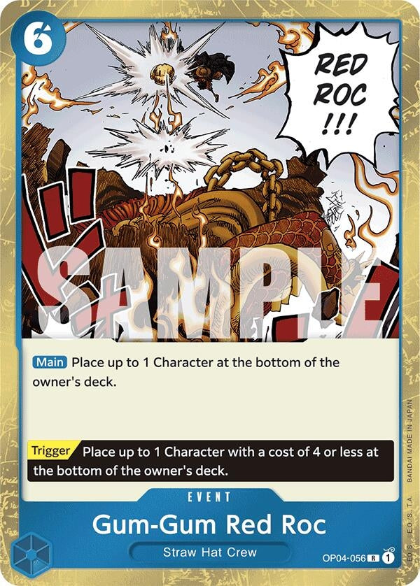 Gum-Gum Red Roc (Jolly Roger Foil) (OP04-056) (Premium Booster -The Best-) (PRB-01)