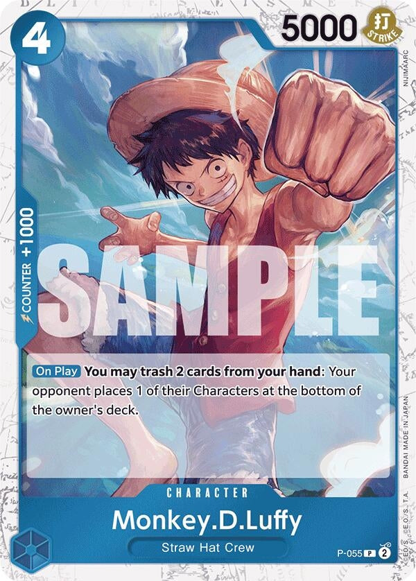 Monkey.D.Luffy (P-055) (Jolly Roger Foil) (P-055) (Premium Booster -The Best-) (PRB-01)