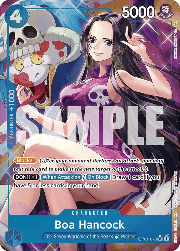 Boa Hancock (OP01-078) (Alternate Art) (OP01-078) (Premium Booster -The Best-) (PRB-01)