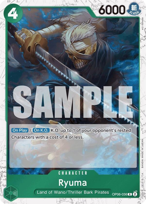 Ryuma (Jolly Roger Foil) (OP06-036) (Premium Booster -The Best-) (PRB-01)