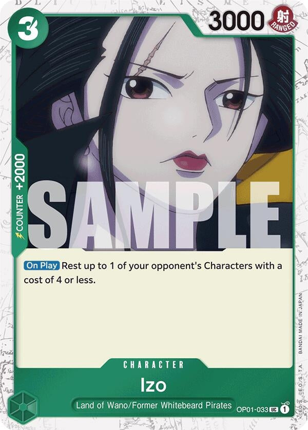 Izo (OP01-033) (Jolly Roger Foil) (OP01-033) (Premium Booster -The Best-) (PRB-01)