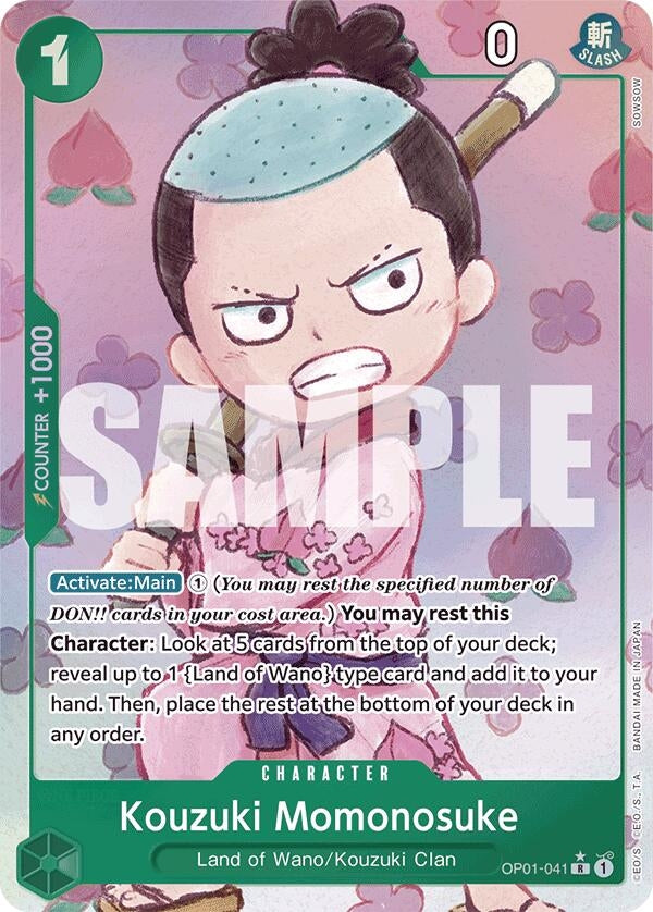Kouzuki Momonosuke (Alternate Art) (OP01-041) (Premium Booster -The Best-) (PRB-01)